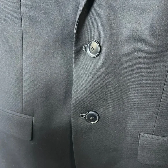 Tallia Boy’s 16 Navy Blue Two Button Blazer Jacket 2 Button Classic - Picture 2 of 8